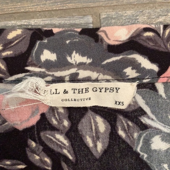 Spell & The Gypsy Collective Wiona Mini Skirt in Coal XXS Black Pink  23” Waist - Picture 10 of 13